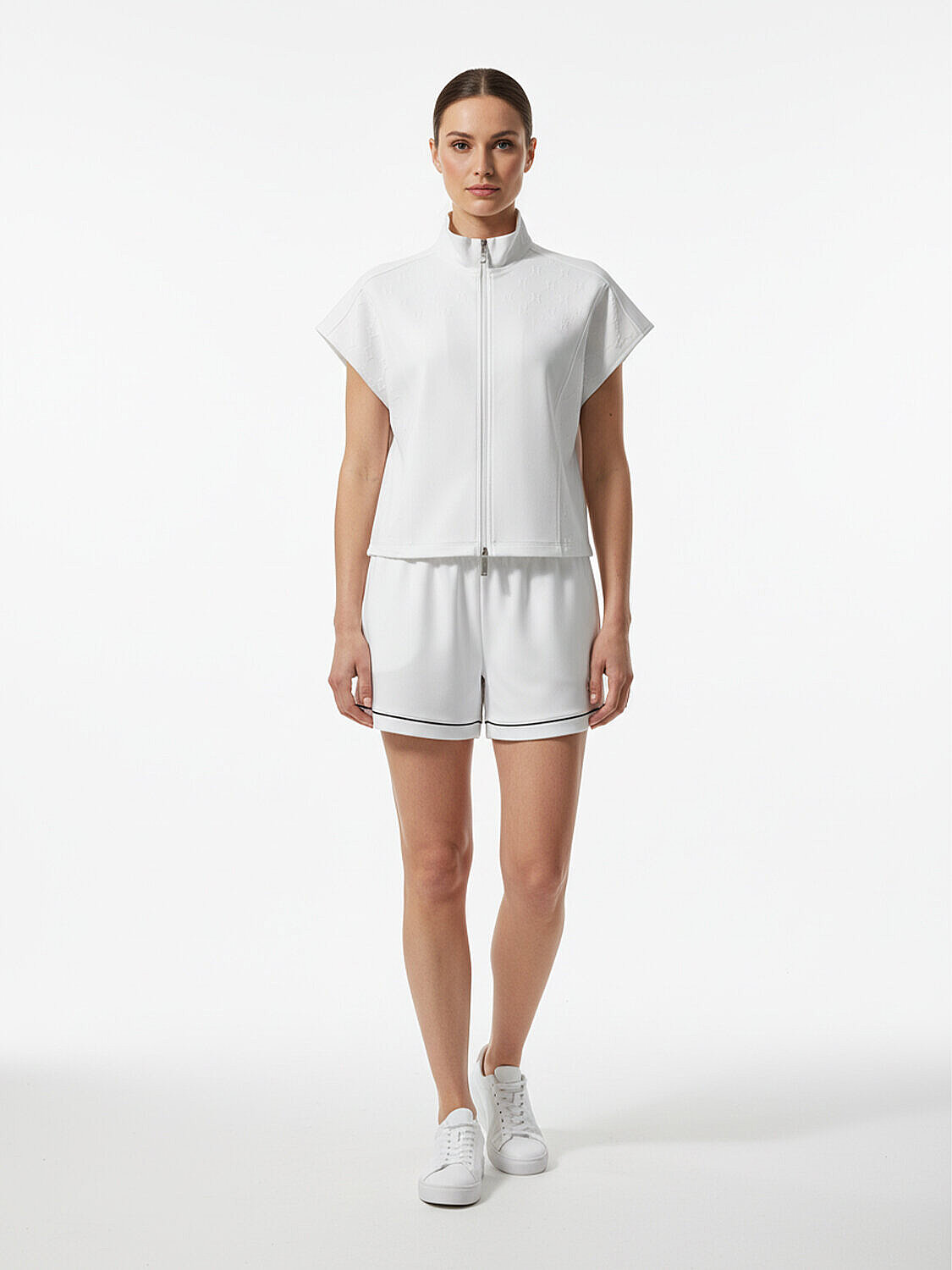 Beyaz Pamuk Dokulu Oversize Sweatmont (3)