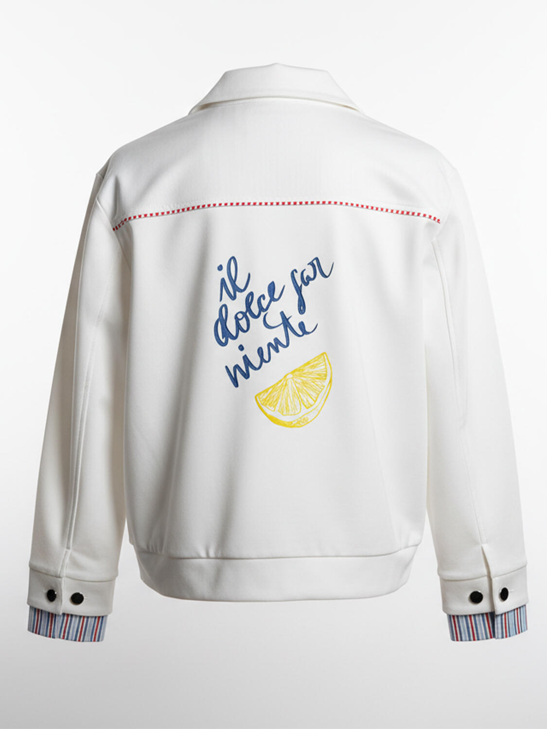 Beyaz Pamuk Dokulu Oversize Sweatmont - 5