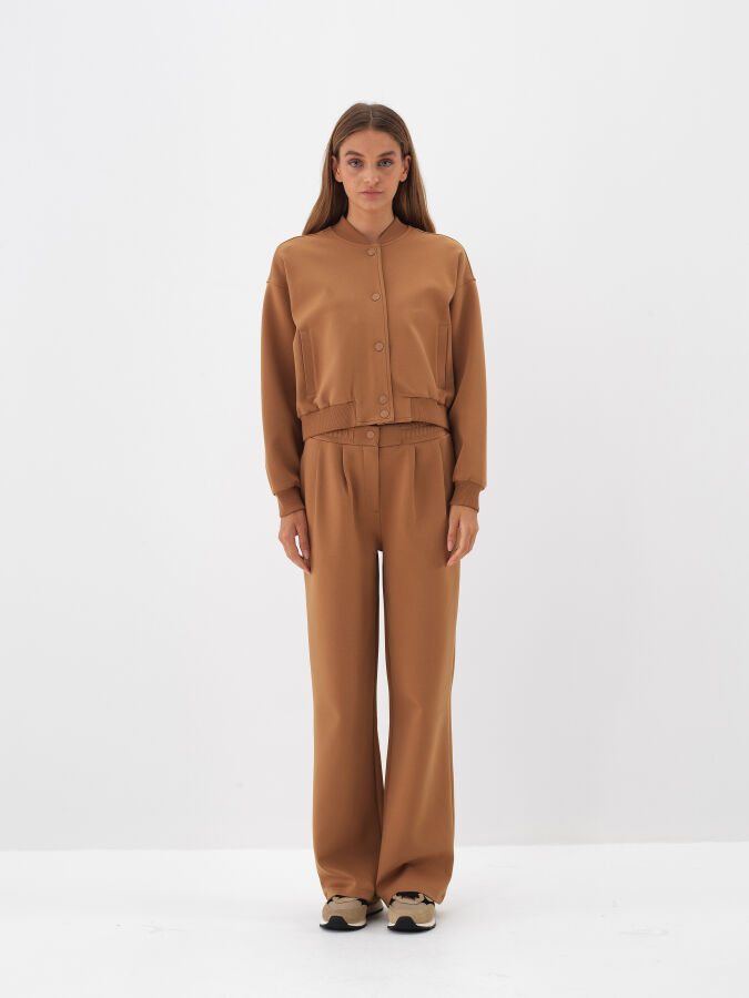 Camel Pamuk Dokulu Oversize Sweatmont (1)