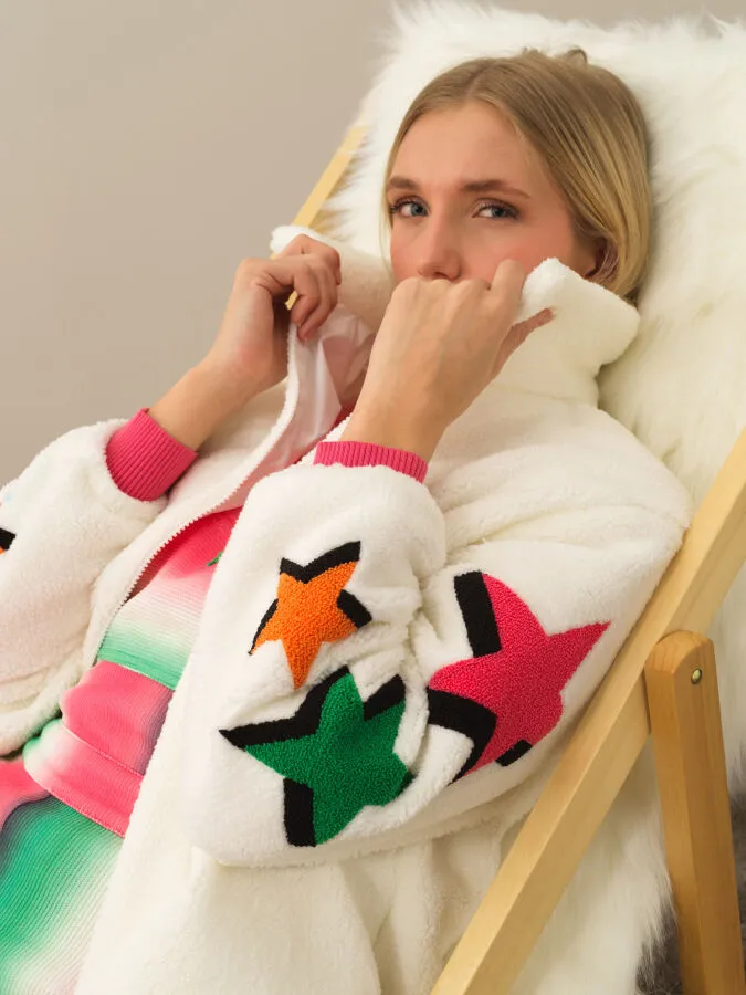 Kırık Beyaz Formunu Koruyan Oversize Sweatmont - Xint