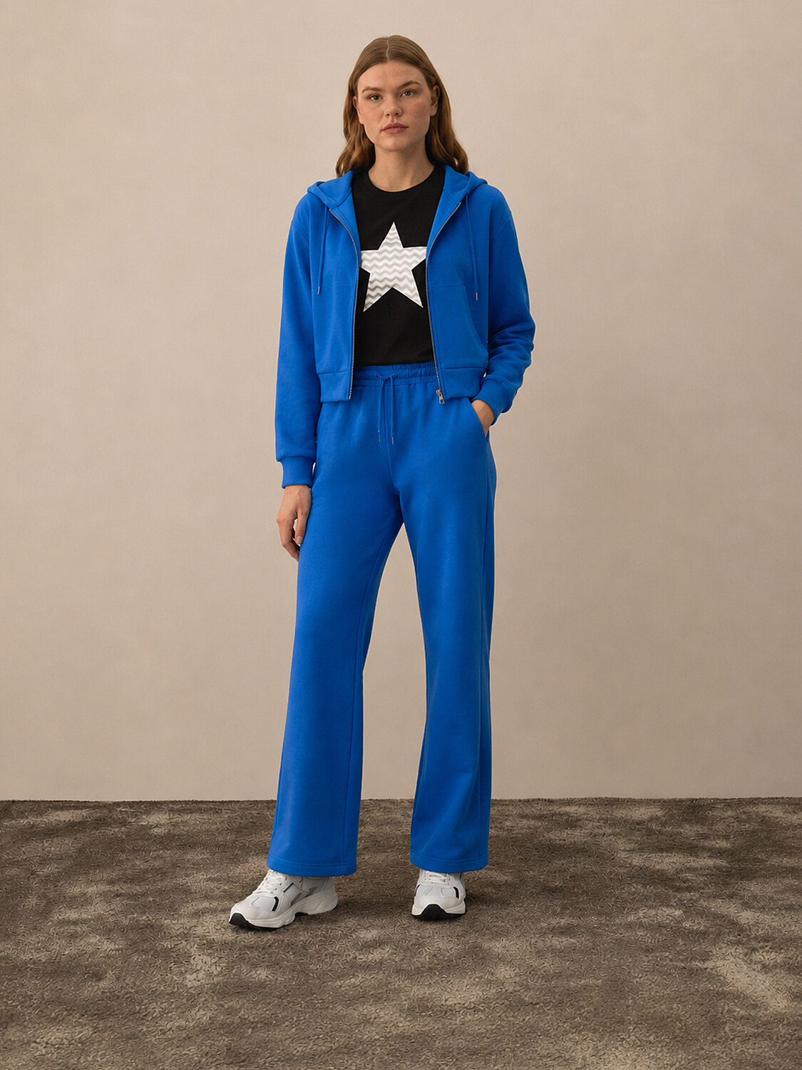 Mavi Regular Fit Kapüşonlu Pamuklu Sweat Mont - 2