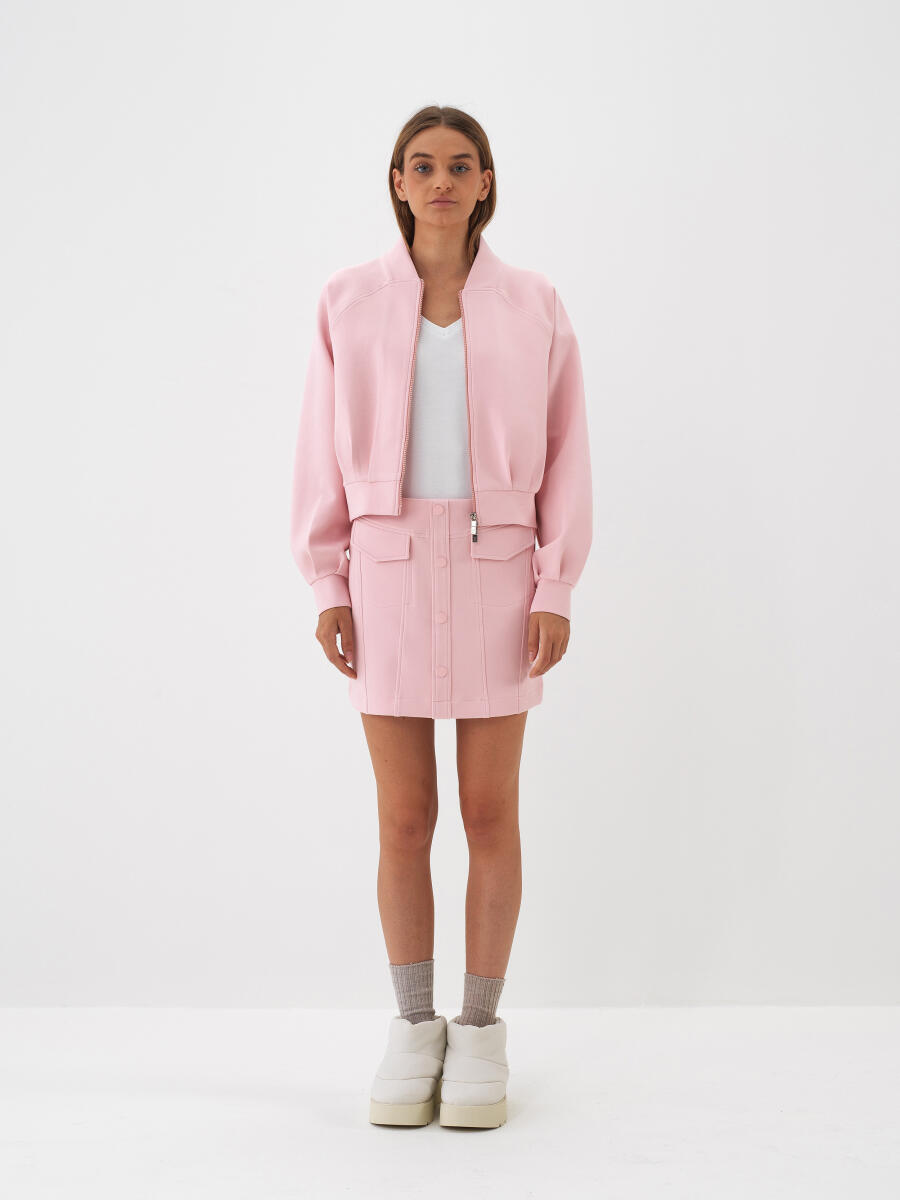 Pembe Pamuk Dokulu Regular Fit Sweatmont - 2