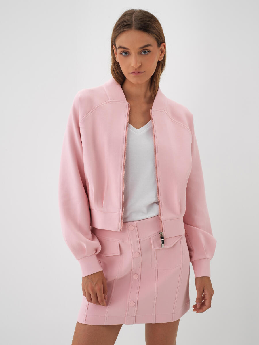 Pembe Pamuk Dokulu Regular Fit Sweatmont - 1