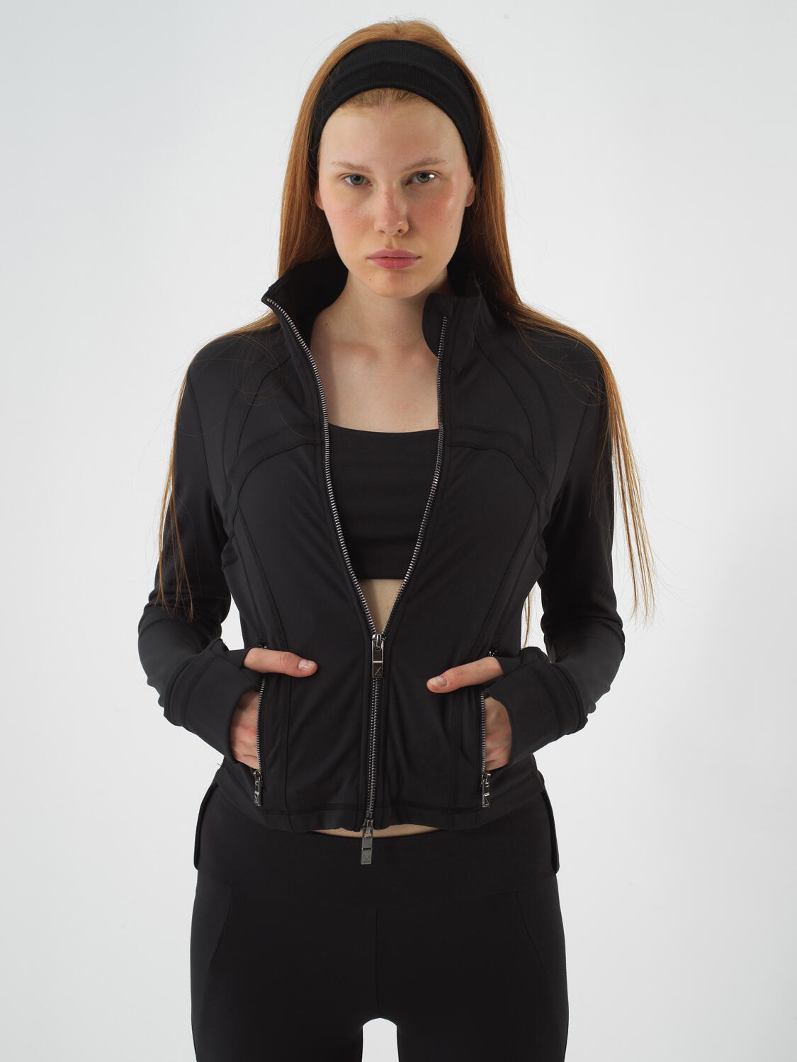 Siyah Esnek Dokulu Regular Fit Sweatmont - 1