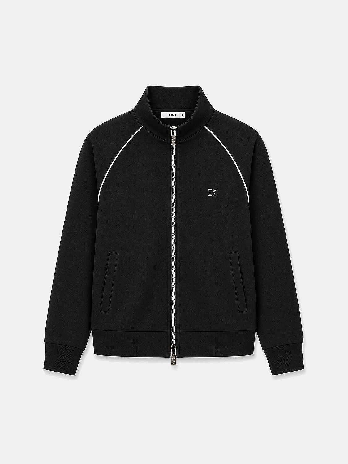 Siyah Pamuk Dokulu Regular Fit Sweatmont