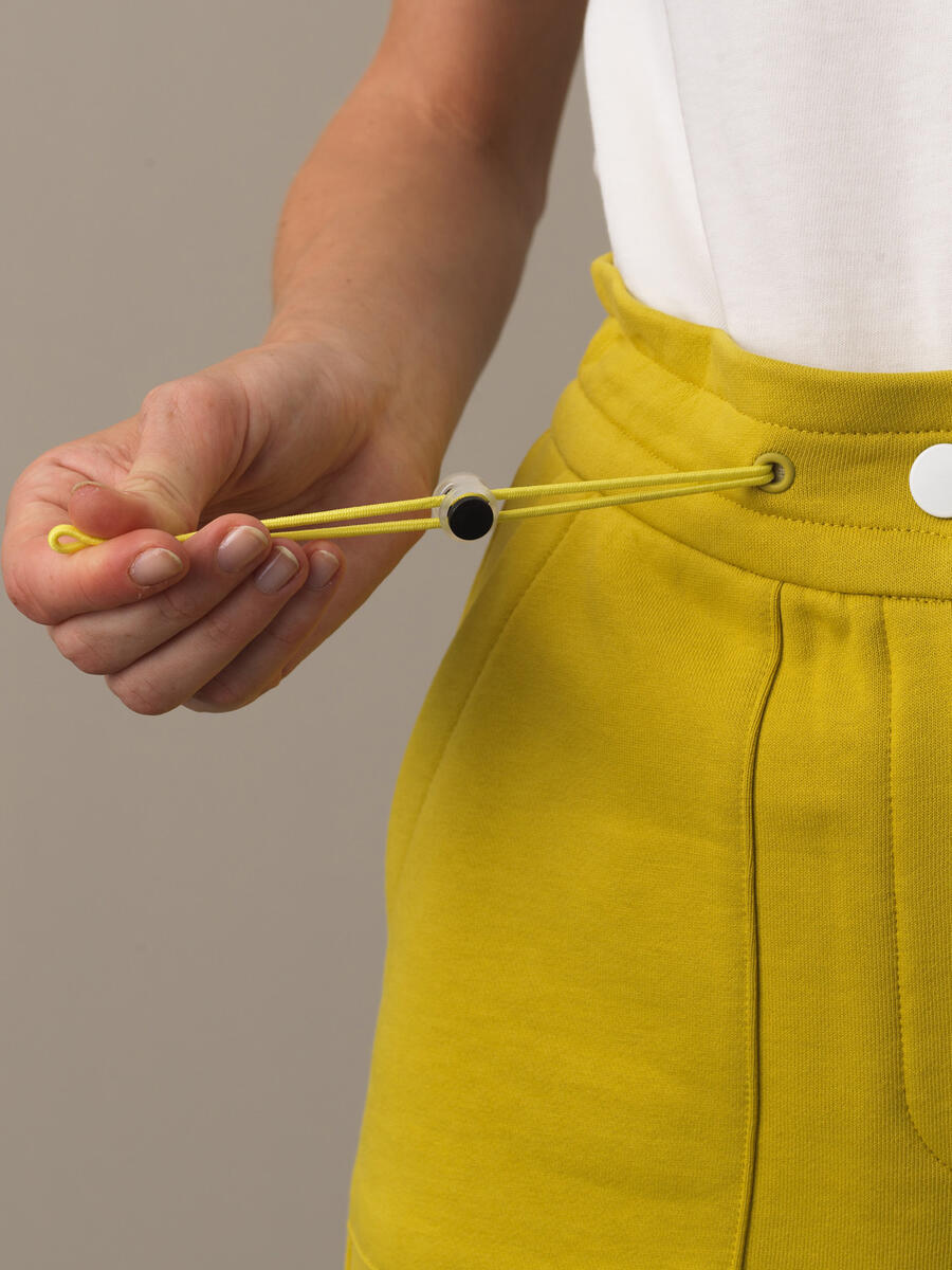 Sarı Oversize Pamuk Sweat Pantolon - 3