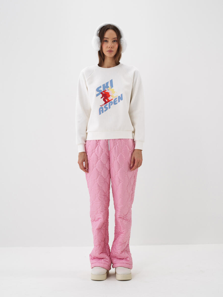 Ekru Pamuk Dokulu Regular Fit Sweatshirt - 4