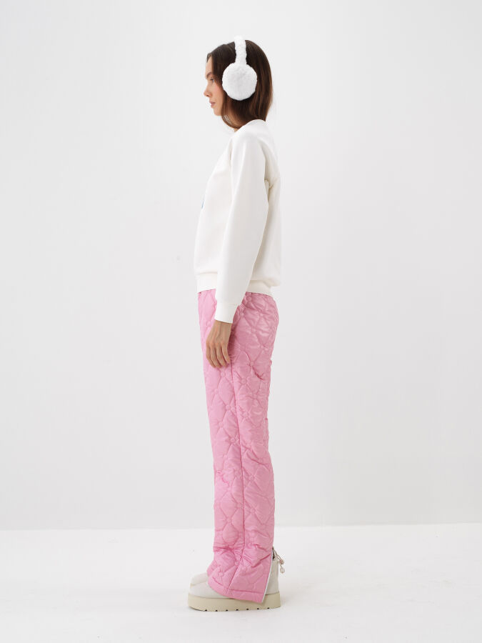 Ekru Pamuk Dokulu Regular Fit Sweatshirt - Xint