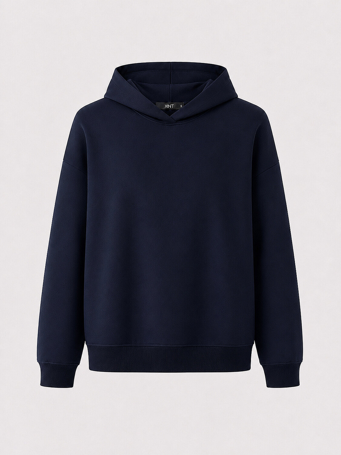 Lacivert Pamuk Dokulu Oversize Sweatshirt - 5