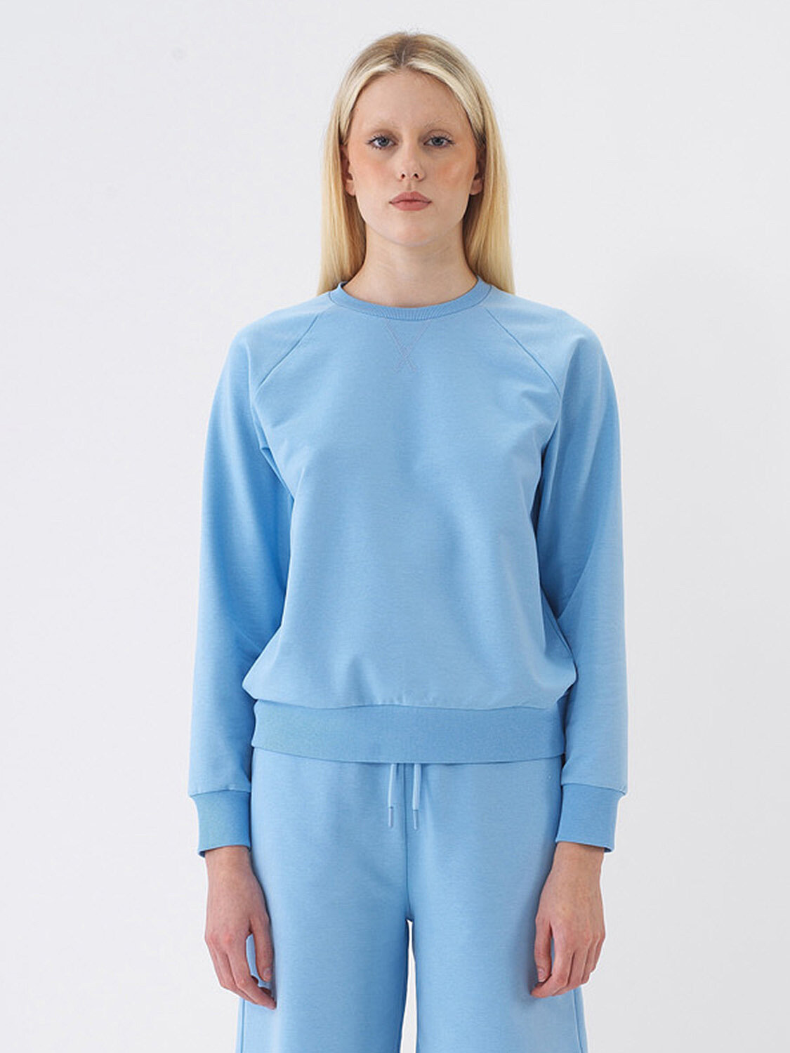 Mavi Pamuk Dokulu Regular Fit Sweatshirt