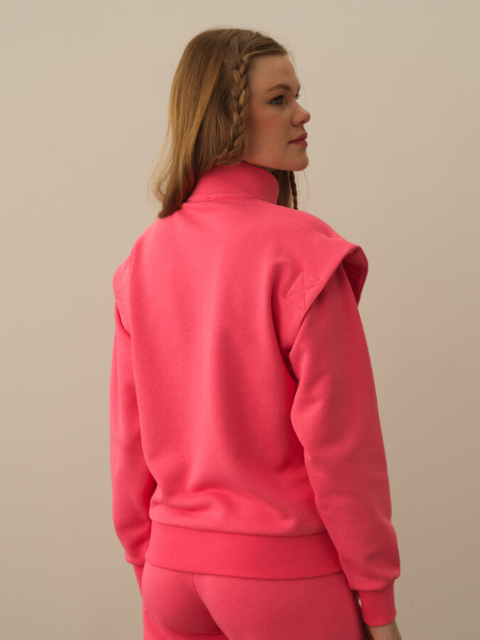 Pembe Pamuk Dokulu Regular Fit Sweatshirt - Xint