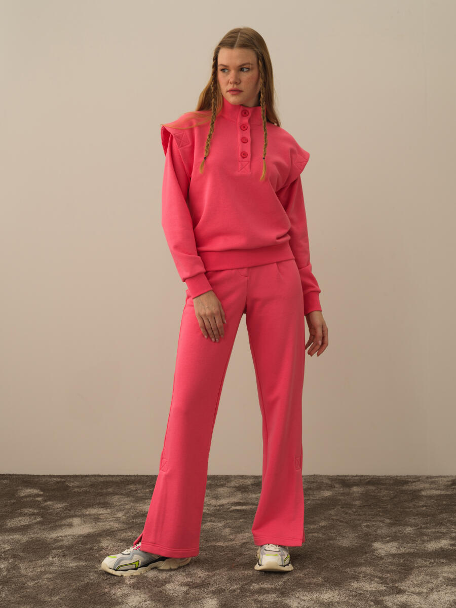 Pembe Pamuk Dokulu Regular Fit Sweatshirt - 2