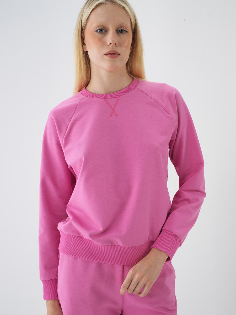 Pembe Pamuk Dokulu Regular Fit Sweatshirt - 3