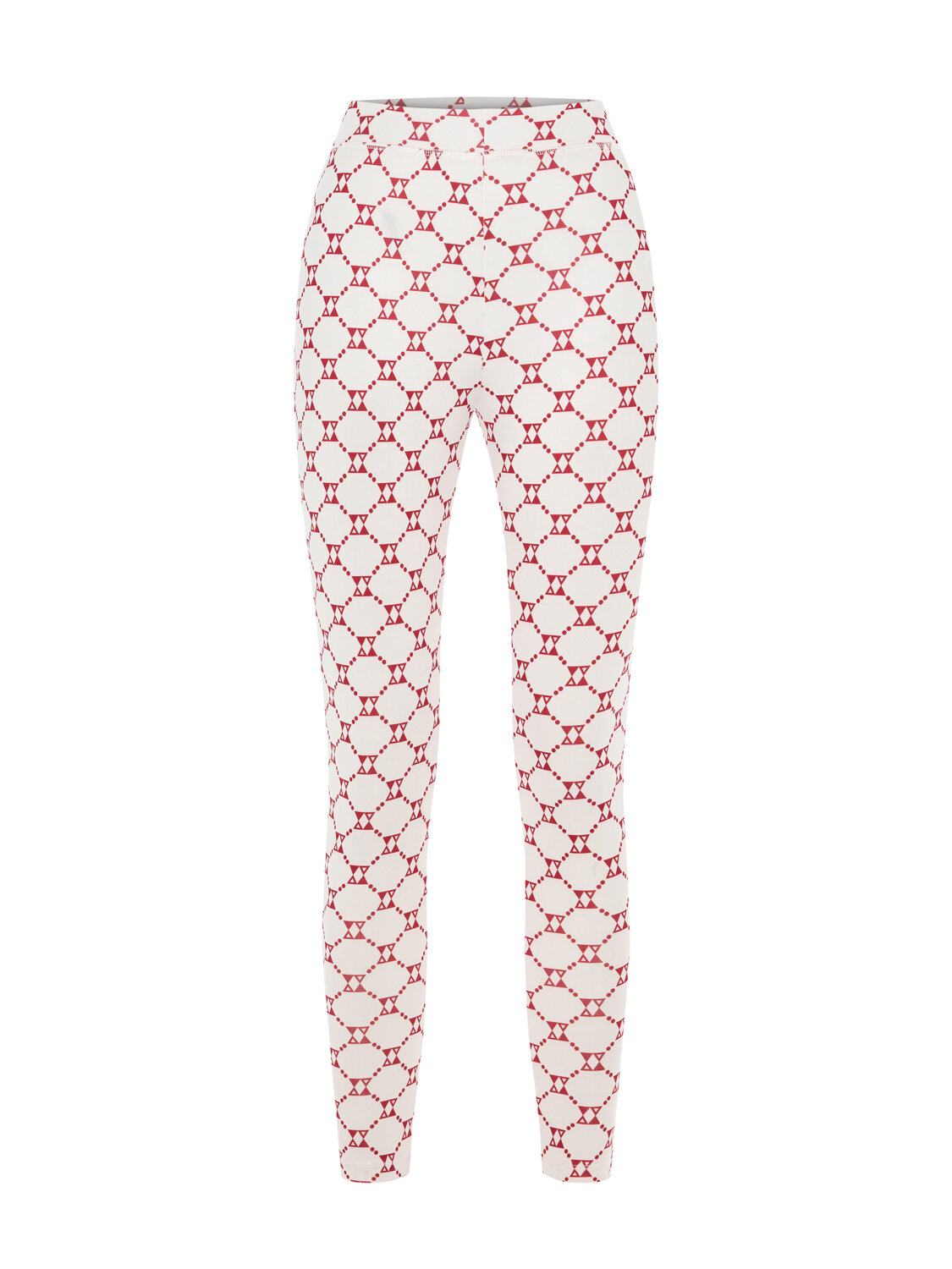 Ekru Esnek Dokulu Slim Fit Tayt - Xint