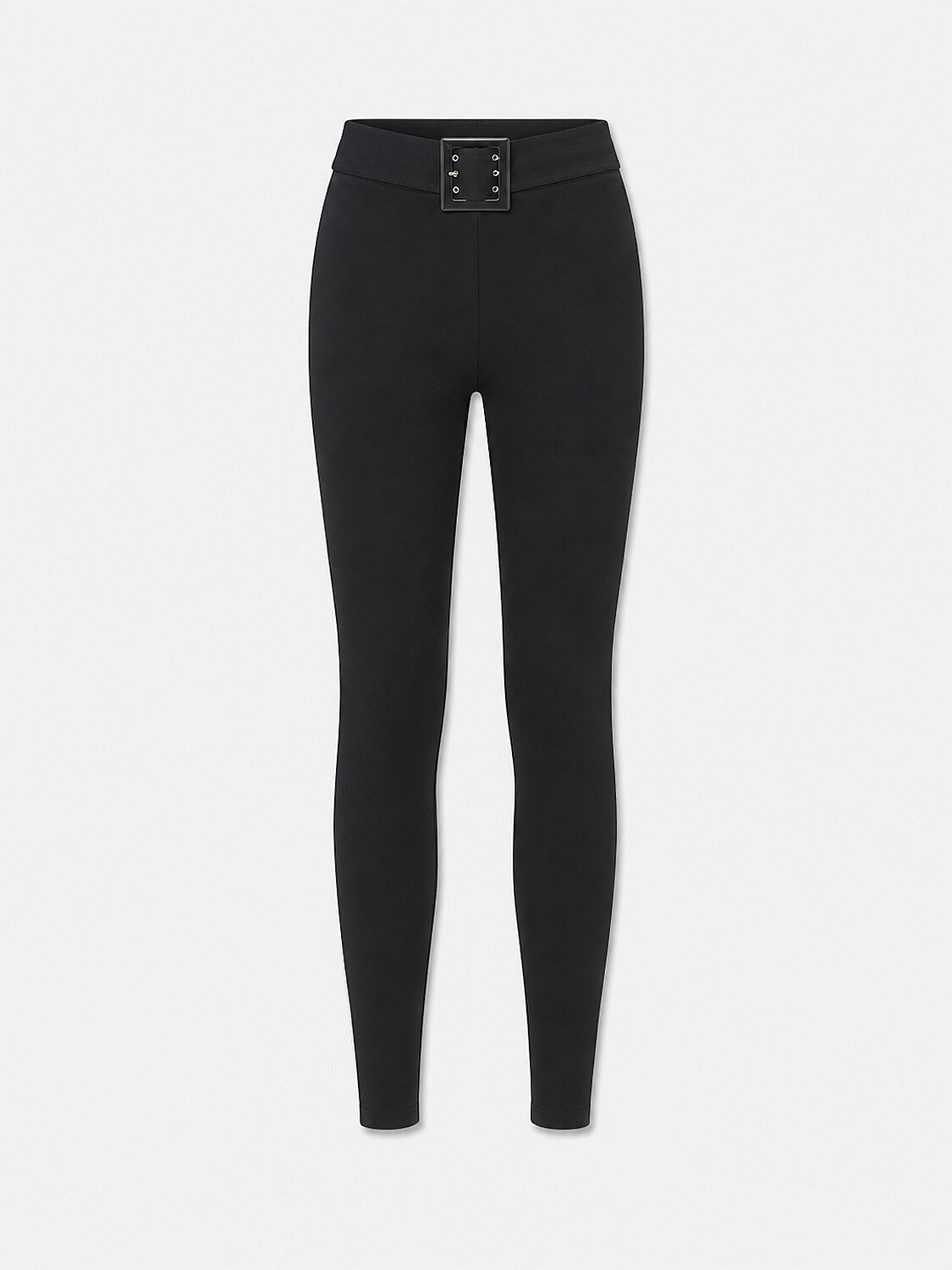Siyah Esnek Dokulu Slim Fit Tayt - 5