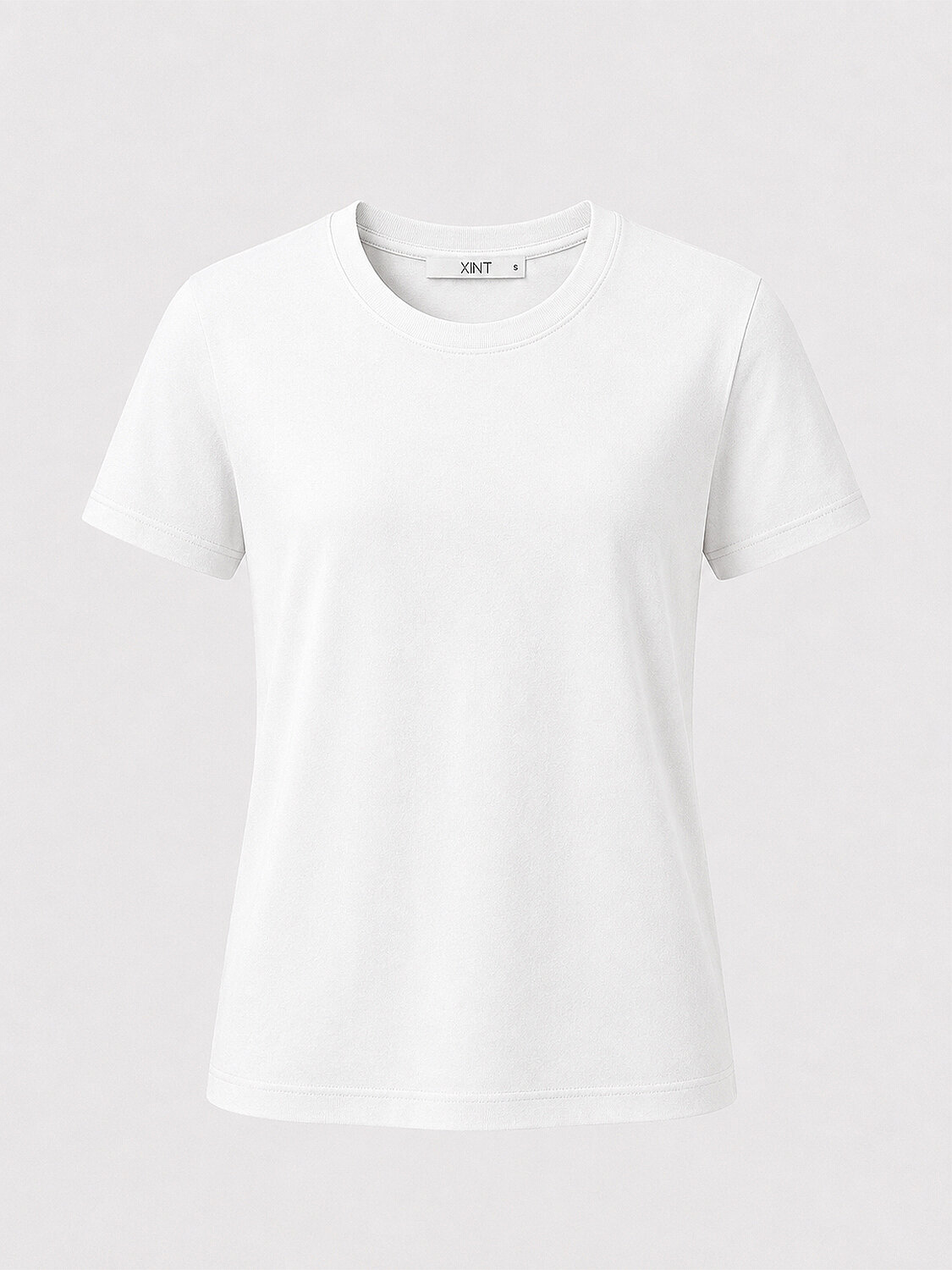 Beyaz Modal Dokulu Regular Fit Tişört - 5