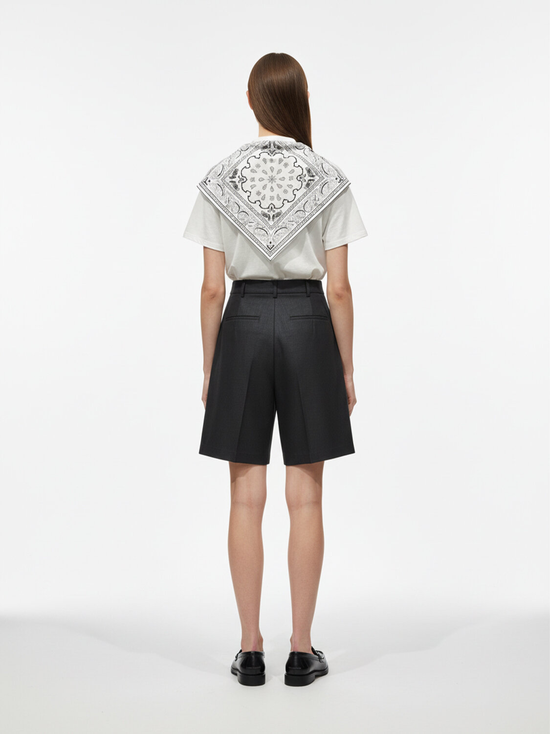 Beyaz Pamuk Dokulu Regular Fit Tişört - 3