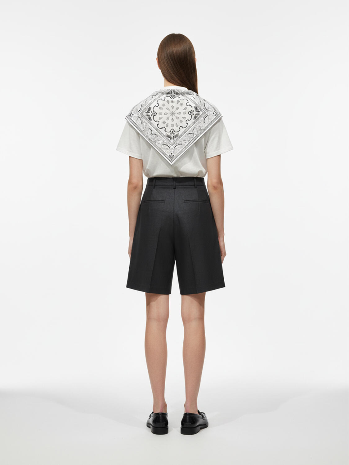 Beyaz Pamuk Dokulu Regular Fit Tişört - 3