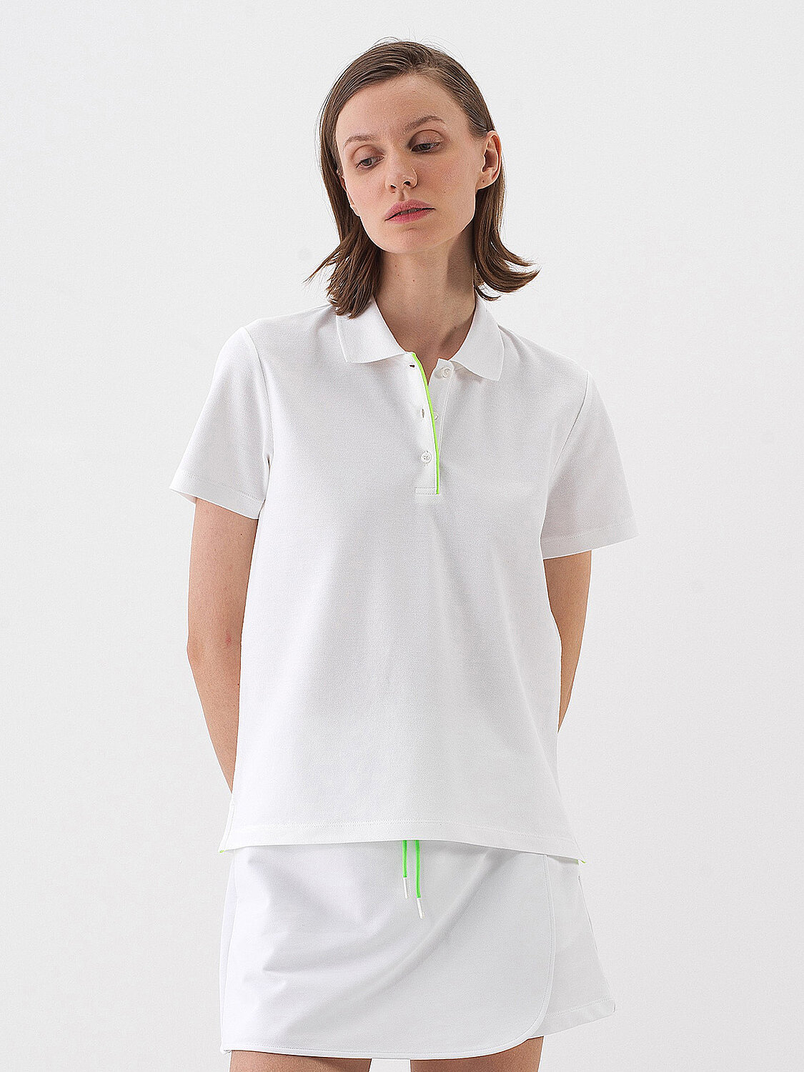 Beyaz Pamuk Dokulu Regular Fit Tişört