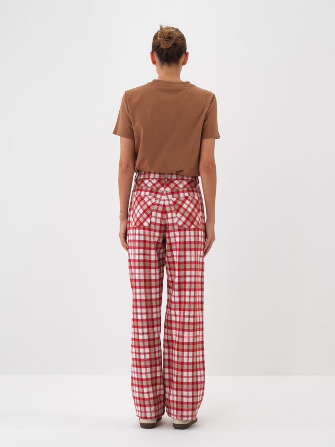 Camel Pamuk Dokulu Regular Fit Tişört - Xint