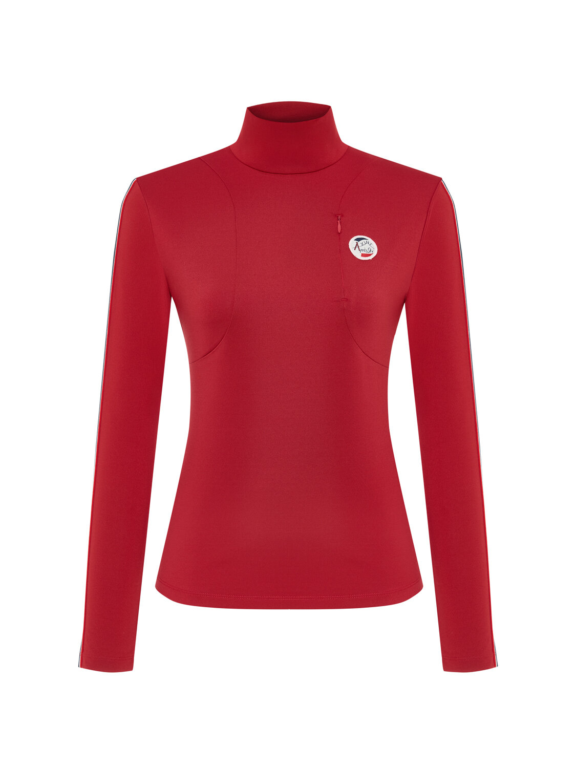 Kırmızı Esnek Dokulu Slim Fit Tişört - Xint