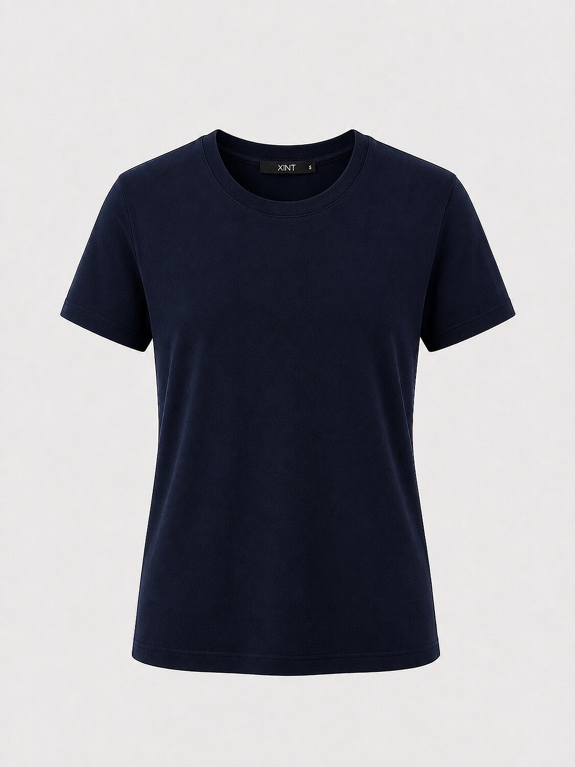 Lacivert Modal Dokulu Regular Fit Tişört - 5