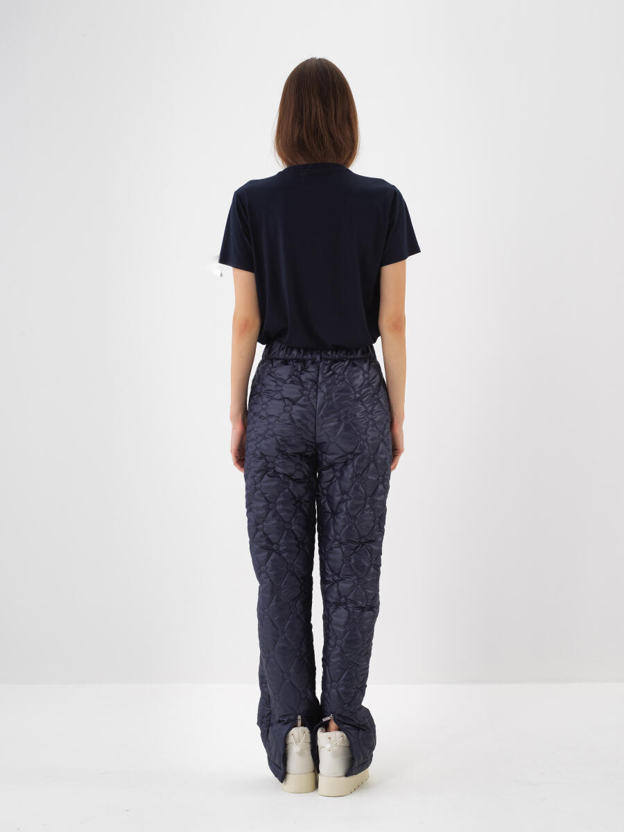 Lacivert Modal Dokulu Regular Fit Tişört - 4