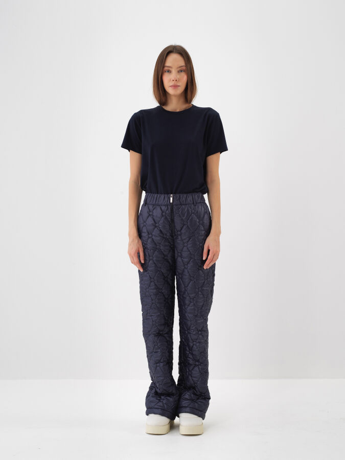 Lacivert Modal Dokulu Regular Fit Tişört - Xint