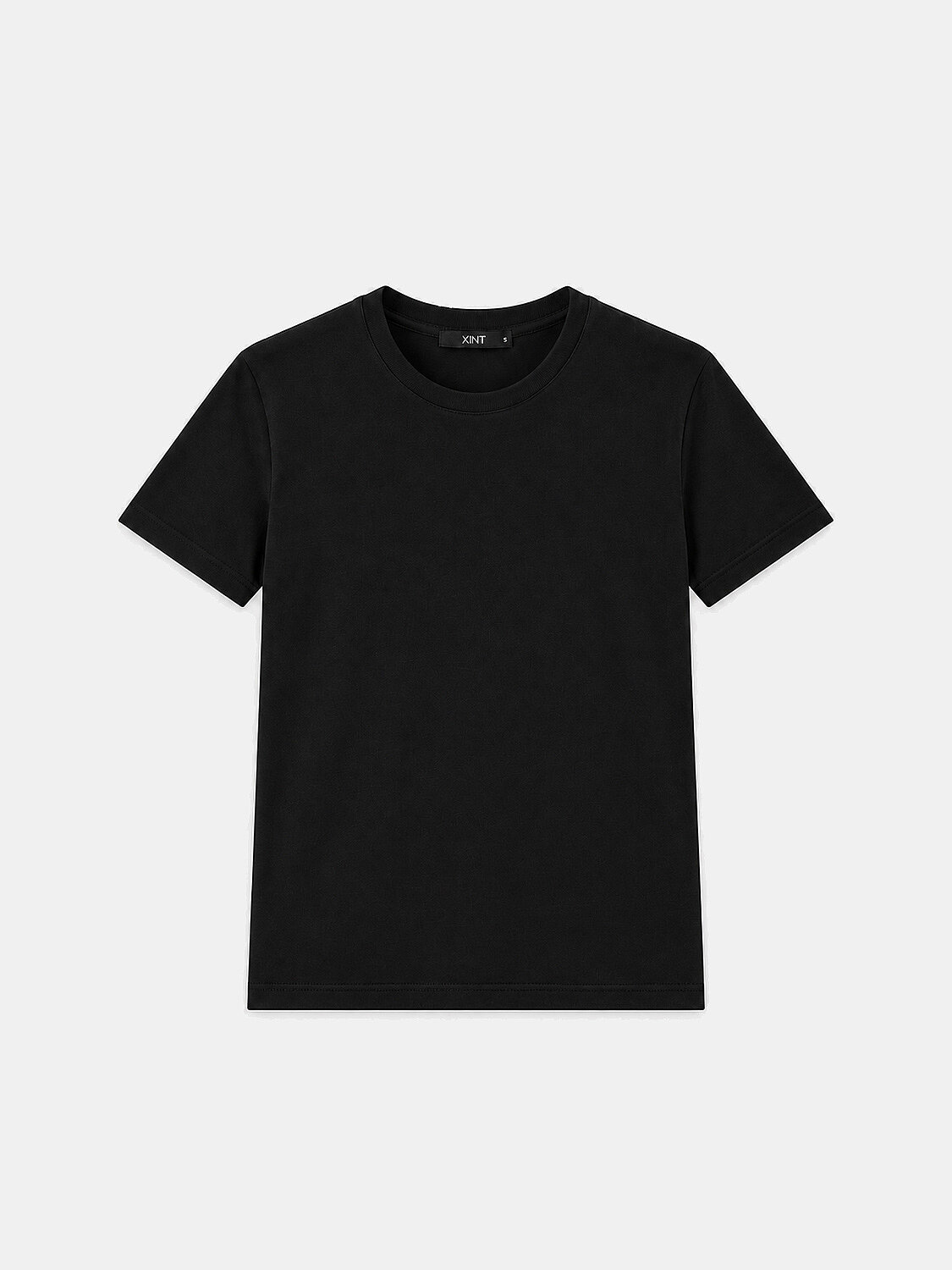 Siyah Regular Fit Bisiklet Yaka Modal Tişört (1)