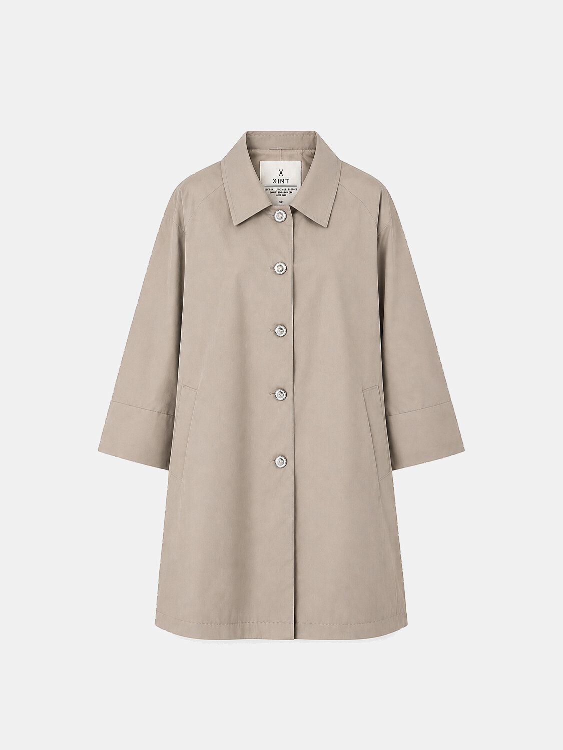 Naturel Formunu Koruyan Oversize Trençkot