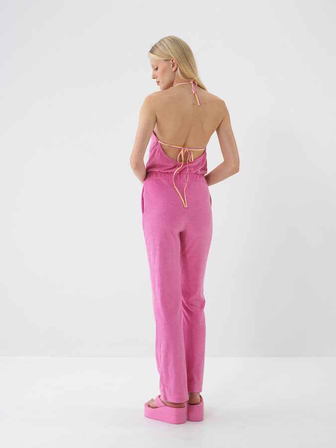 Pembe Pamuk Dokulu Regular Fit Tulum (1)