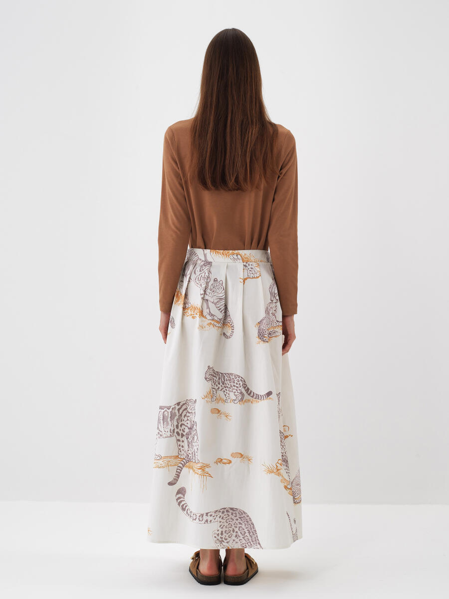 Camel Pamuk Dokulu Regular Fit Uzun Kollu Tişört - 4