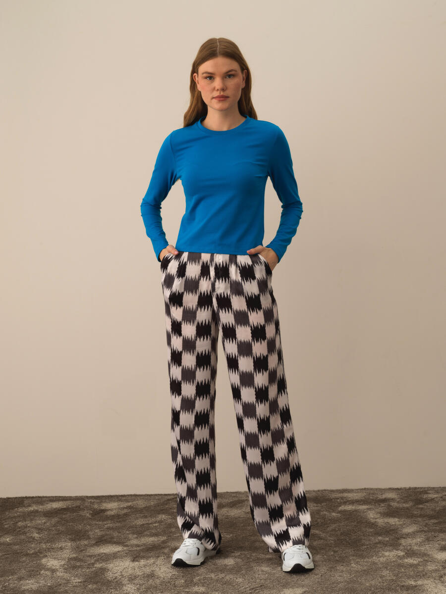 Mavi Modal Dokulu Regular Fit Uzun Kollu Tişört - 2