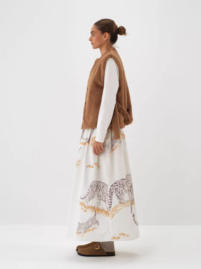 Camel Formunu Koruyan Regular Fit Yelek - Xint