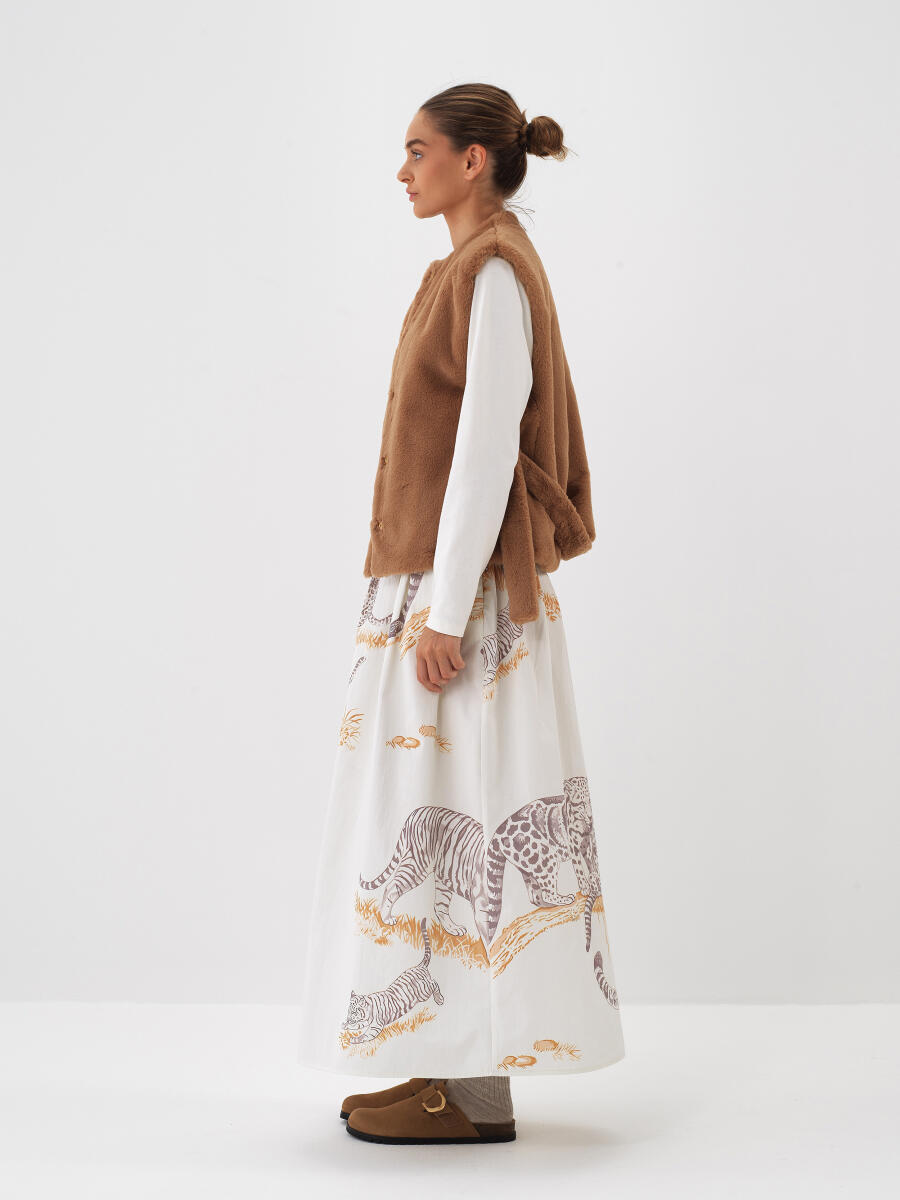 Camel Formunu Koruyan Regular Fit Yelek - 3