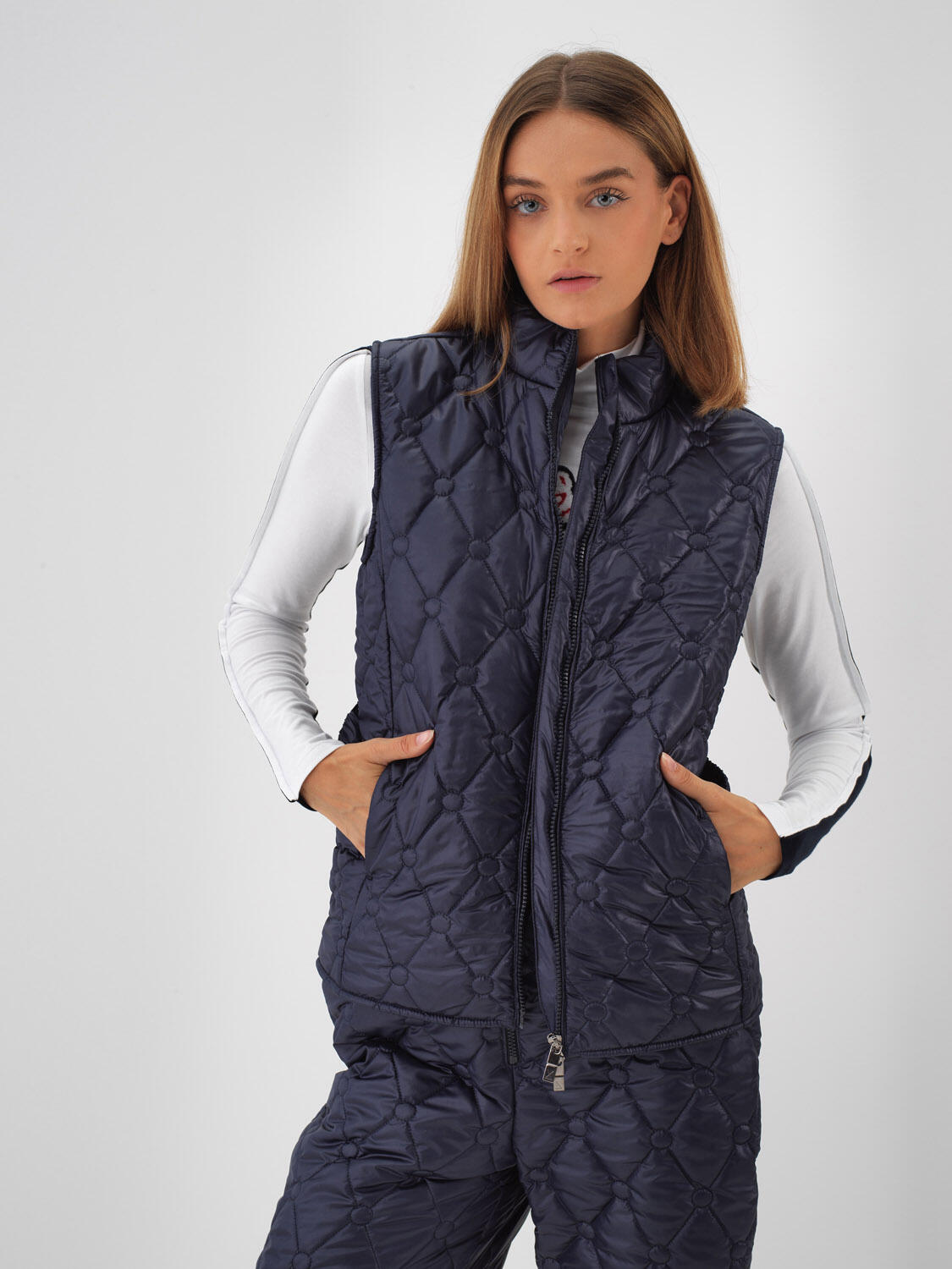 Lacivert Formunu Koruyan Regular Fit Yelek - 4