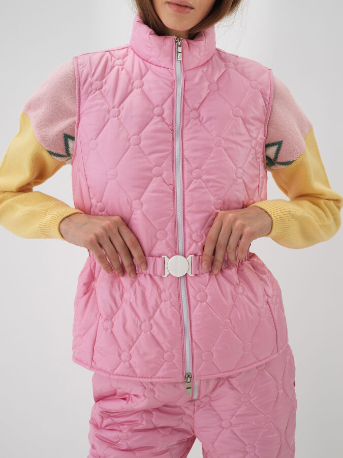 Pembe Formunu Koruyan Regular Fit Yelek - Xint