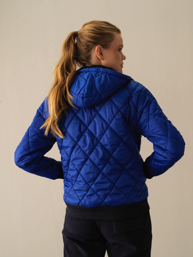 Mavi Regular Fit Kapüşonlu Pamuklu Çift Taraflı Sweat Mont - 3