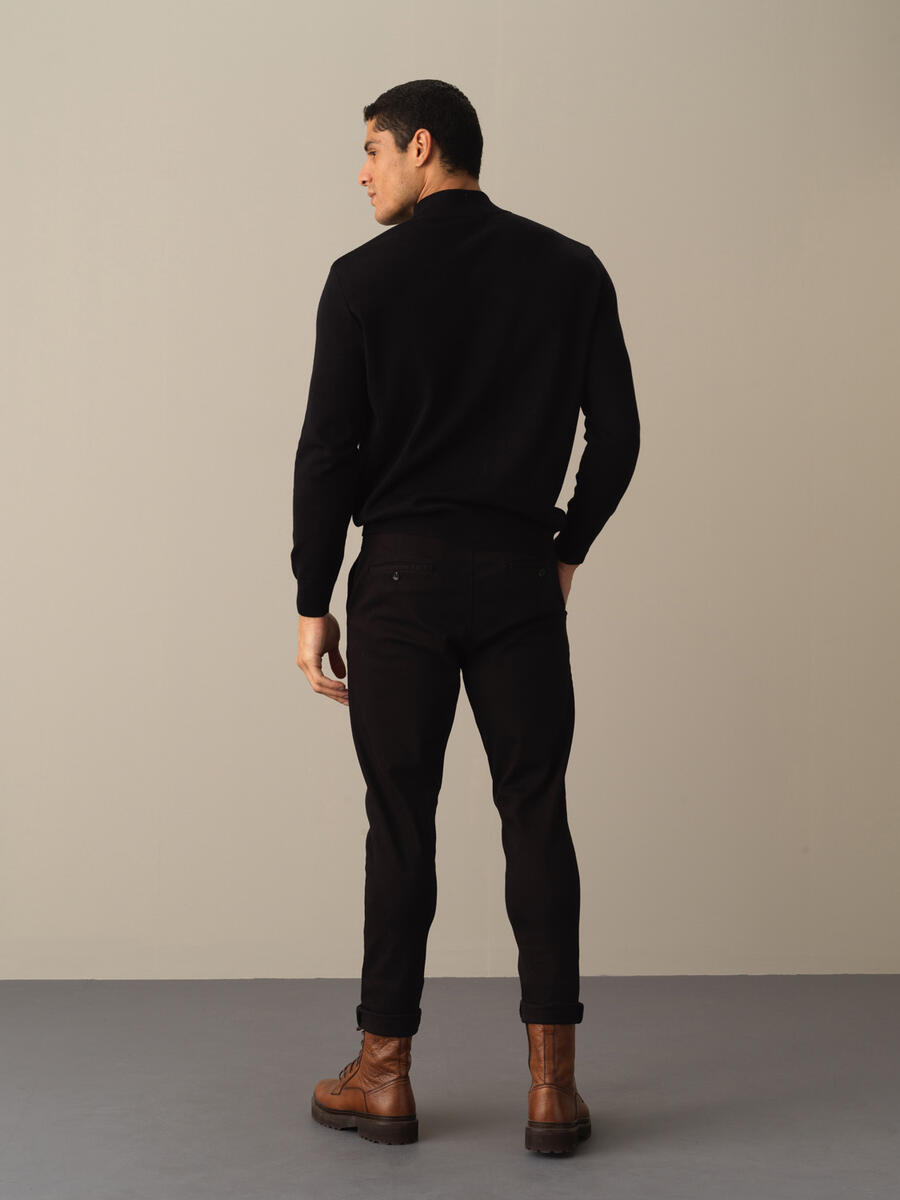 100% Cotton Regular Fit Buttoned Basic Cardigan - 4