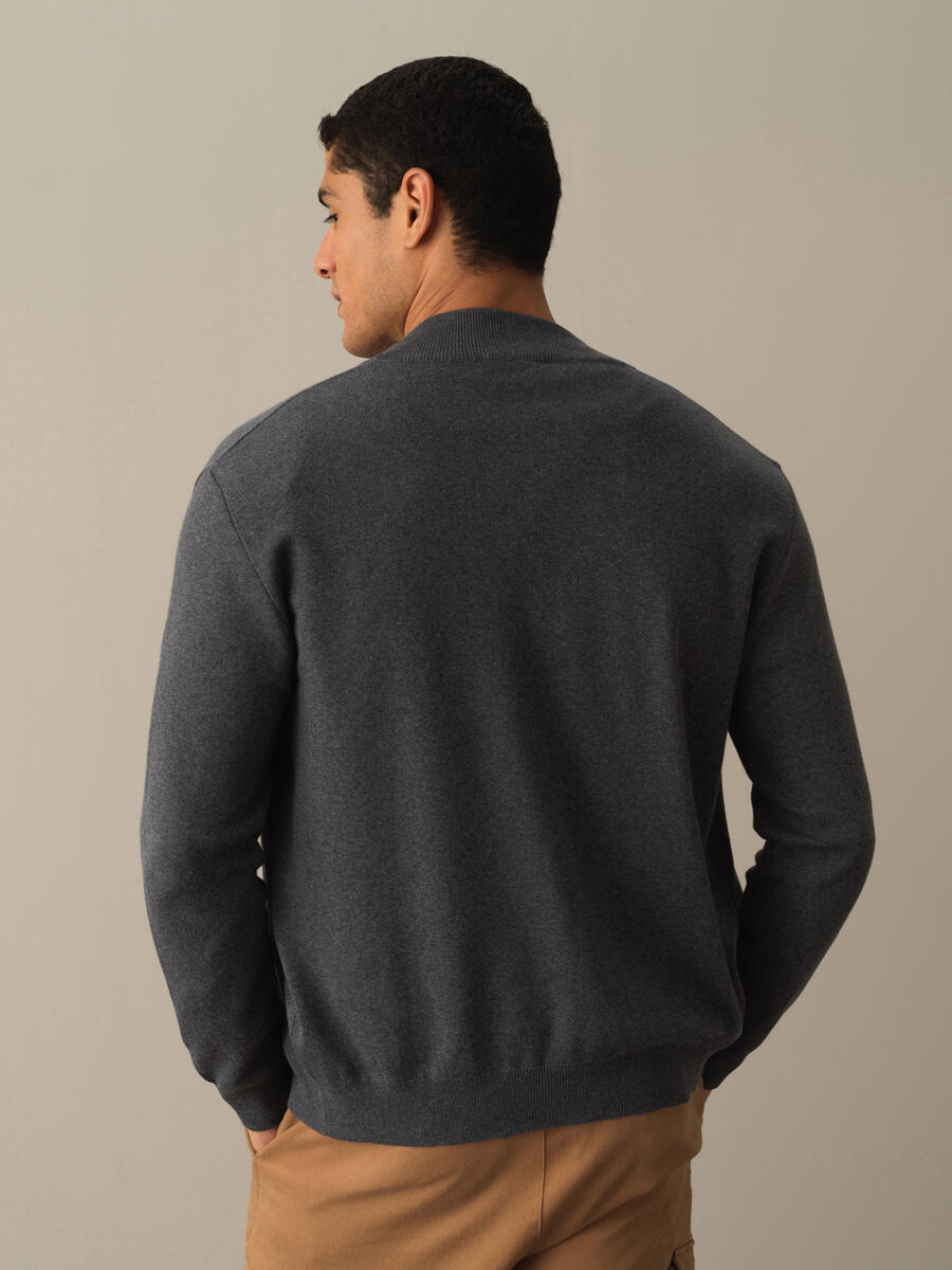 100% Cotton Regular Fit Buttoned Basic Cardigan - 5