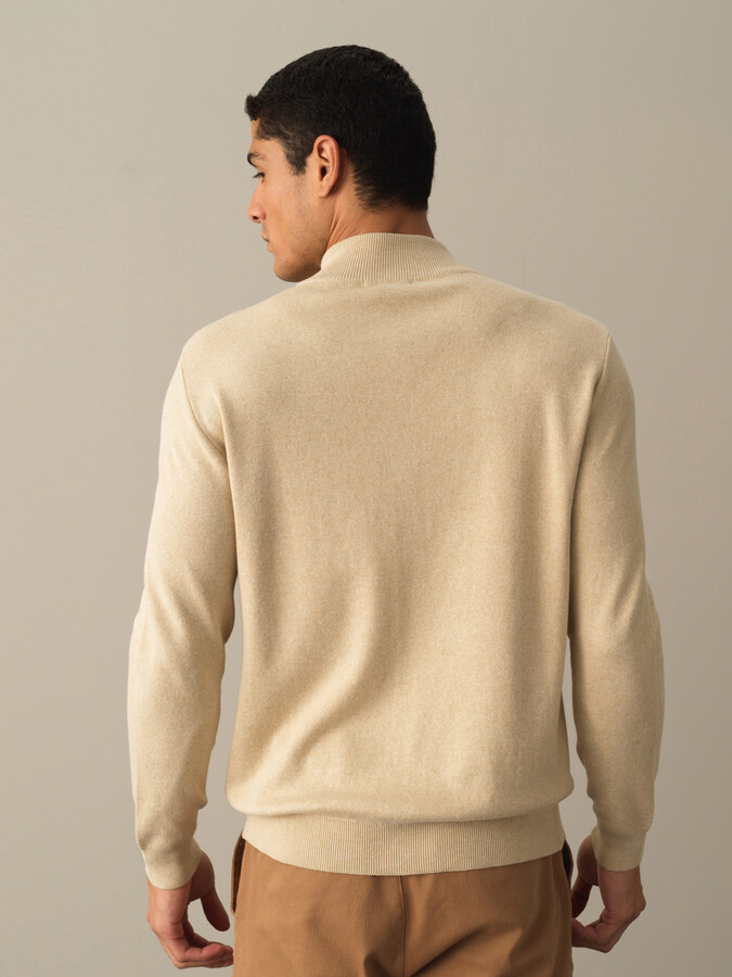 100% Cotton Regular Fit Buttoned Basic Cardigan - Xint