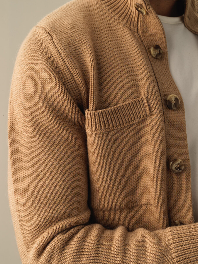 Regular Fit Buttoned Pocketed Cardigan - Xint