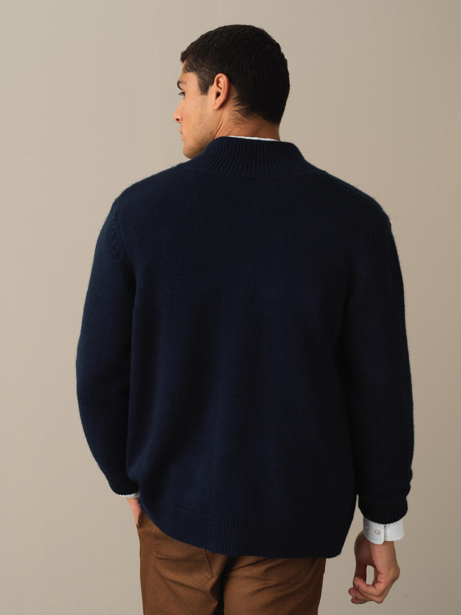 Regular Fit Buttoned Pocketed Cardigan - 5