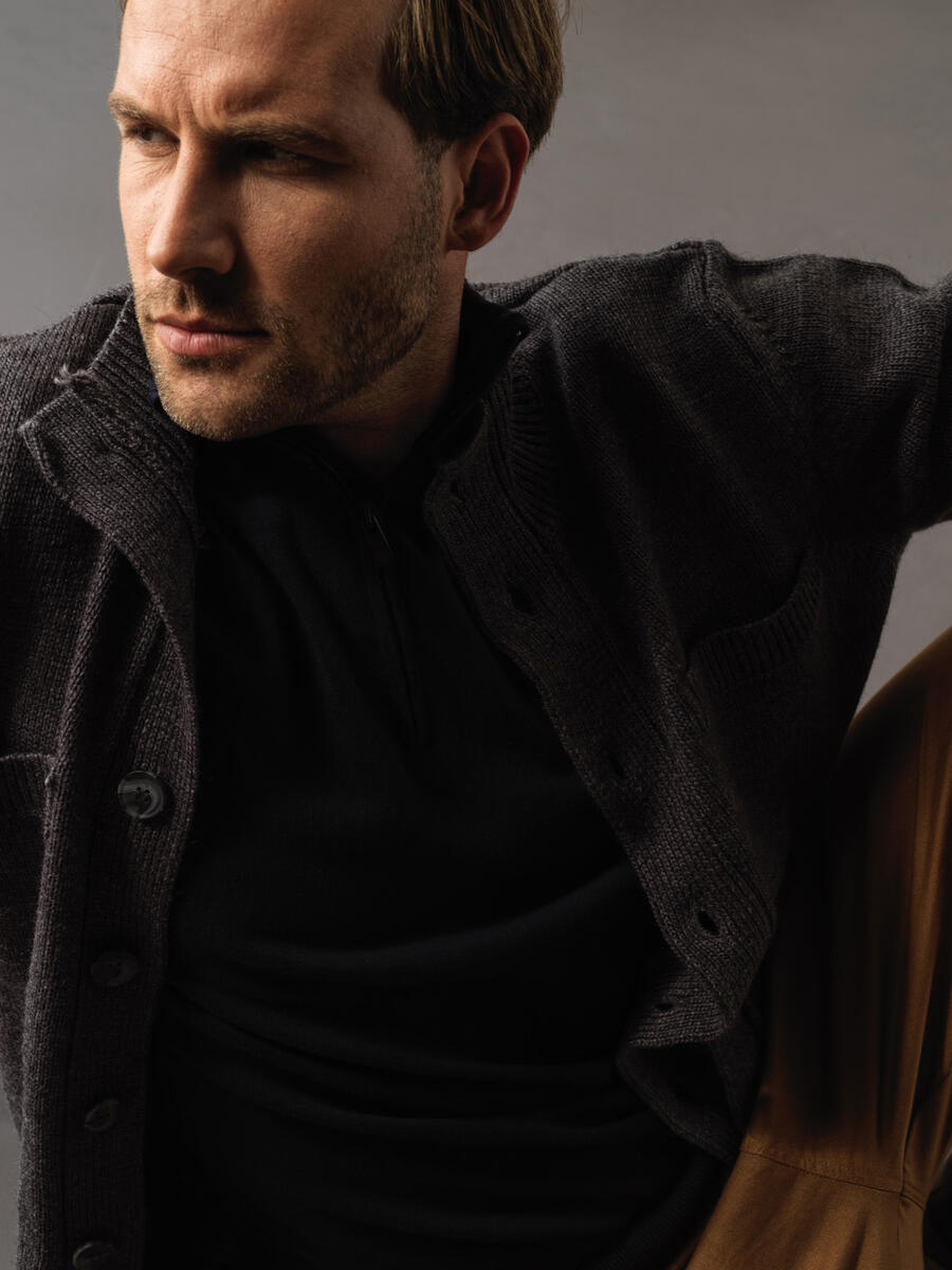 Regular Fit Buttoned Pocketed Cardigan - 3