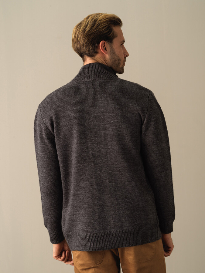 Regular Fit Buttoned Pocketed Cardigan - Xint