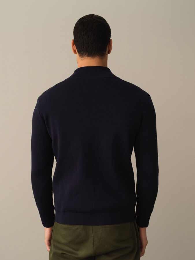 100% Cotton Oversized Pocket Detailed Cardigan - Xint