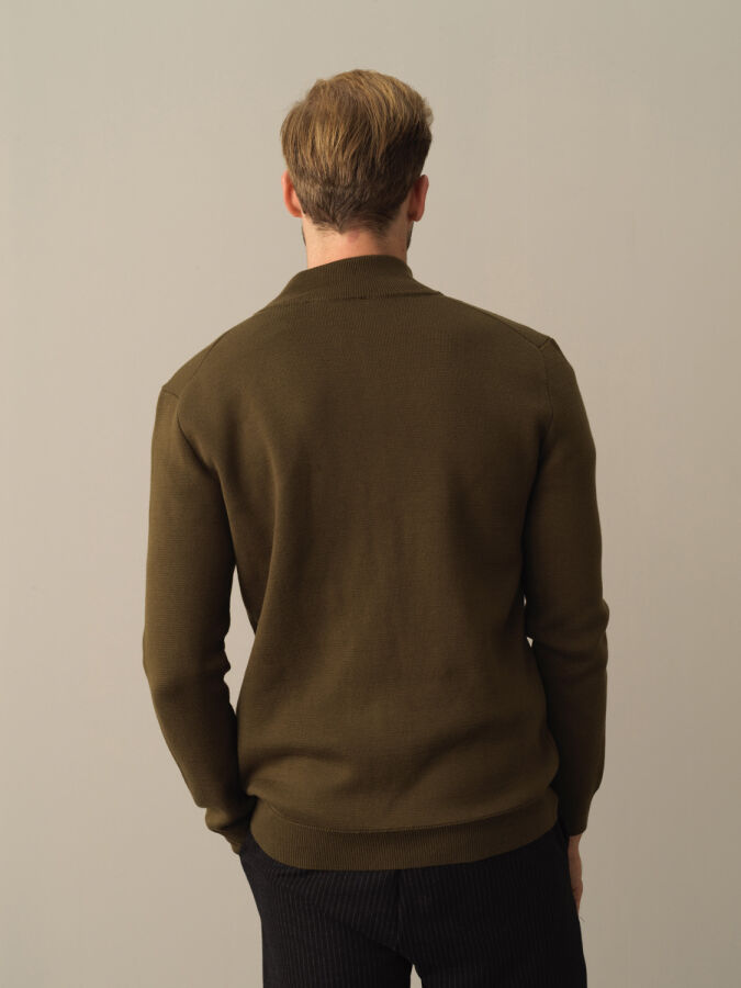 100% Cotton Oversized Pocket Detailed Cardigan - Xint