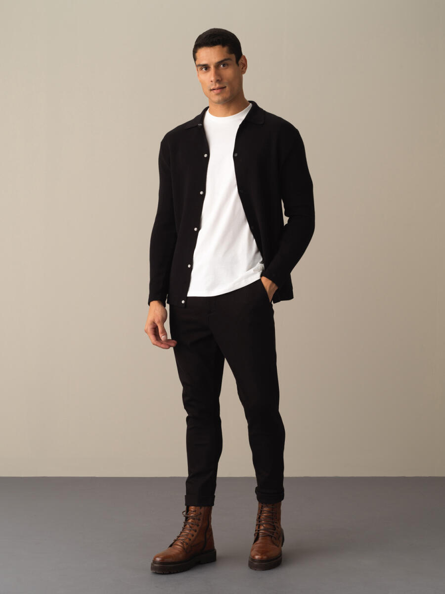 100% Cotton Regular Fit Knitted Cardigan