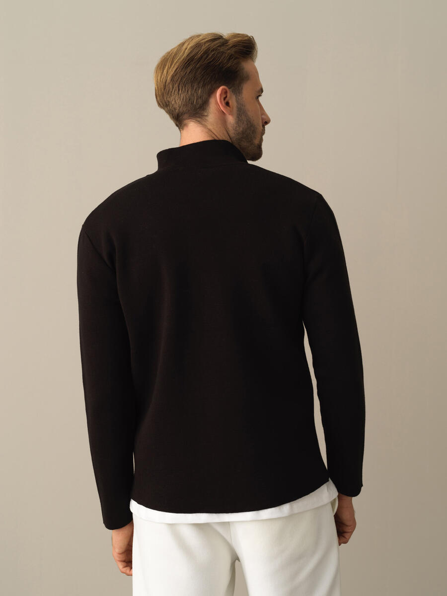 Cotton Regular Fit Pocket Detailed Knitted Cardigan - 5