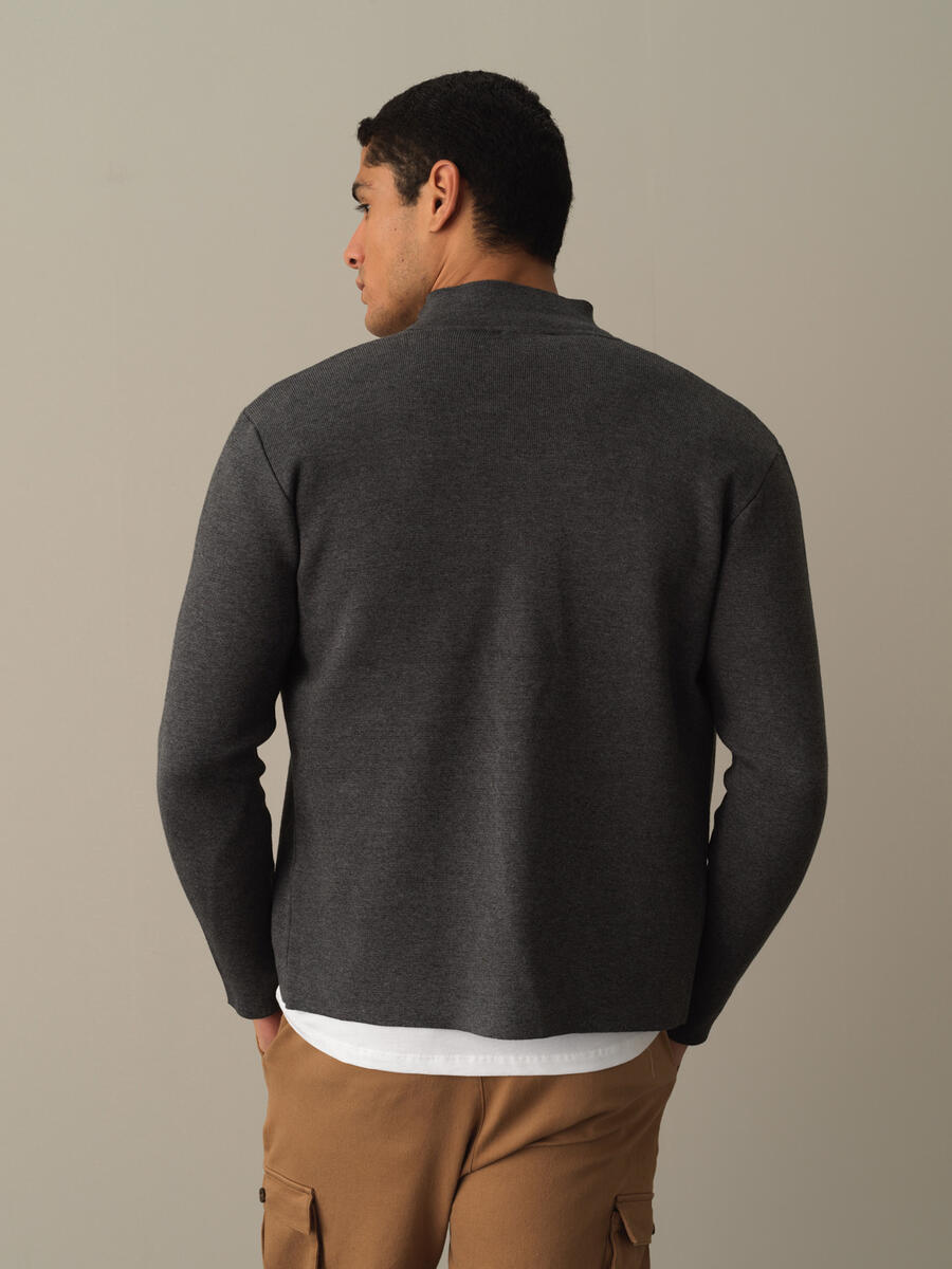 Cotton Regular Fit Pocket Detailed Knitted Cardigan - 5